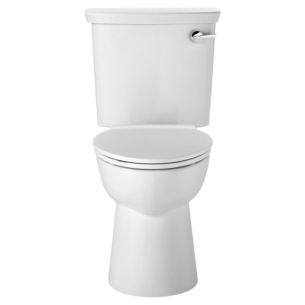 American Standard White 1.28 gpf Elongated Floor Mount Two Piece Toilet 