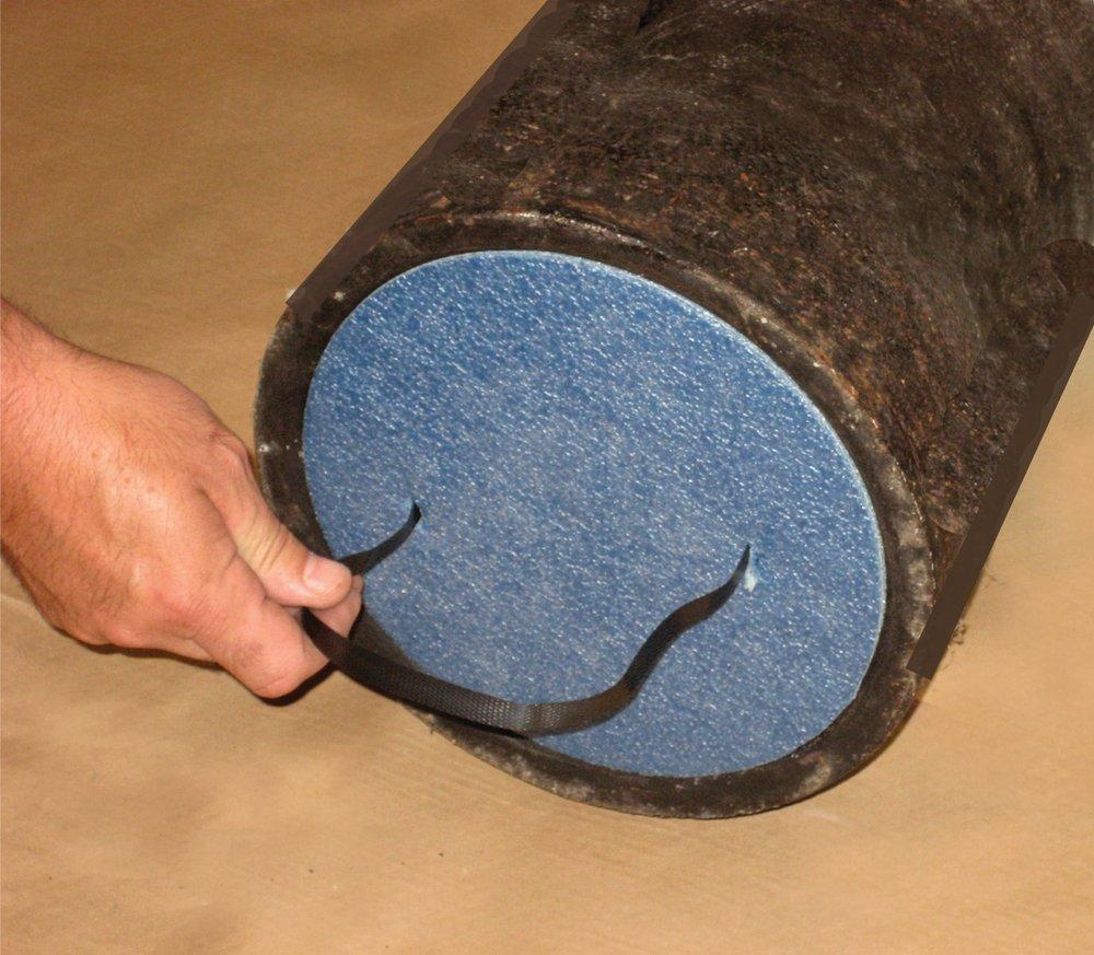 Infact Corporation Blue Spigot Straight Foam and Polyethylene Economy Pipe Plug 