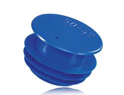 1 in. LDPE Rib Plug in Blue