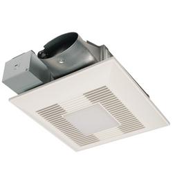 50-80-100 CFM Ceiling/Wall Mount Ventilation Fan with Smartflow&trade; Motor, Condensation Sensor, & LED Light in White - 0.3-1.3 Sones - Energy Star Rated