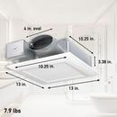 Panasonic White 50-80-100 CFM Ceiling/Wall Mount Ventilation Fan in White - 0.3-1.3 Sones - Energy Star Rated 