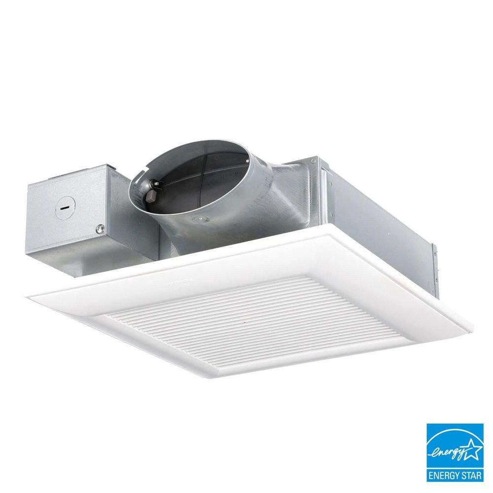 Panasonic White 50-80-100 CFM Ceiling/Wall Mount Ventilation Fan in White - 0.3-1.3 Sones - Energy Star Rated 
