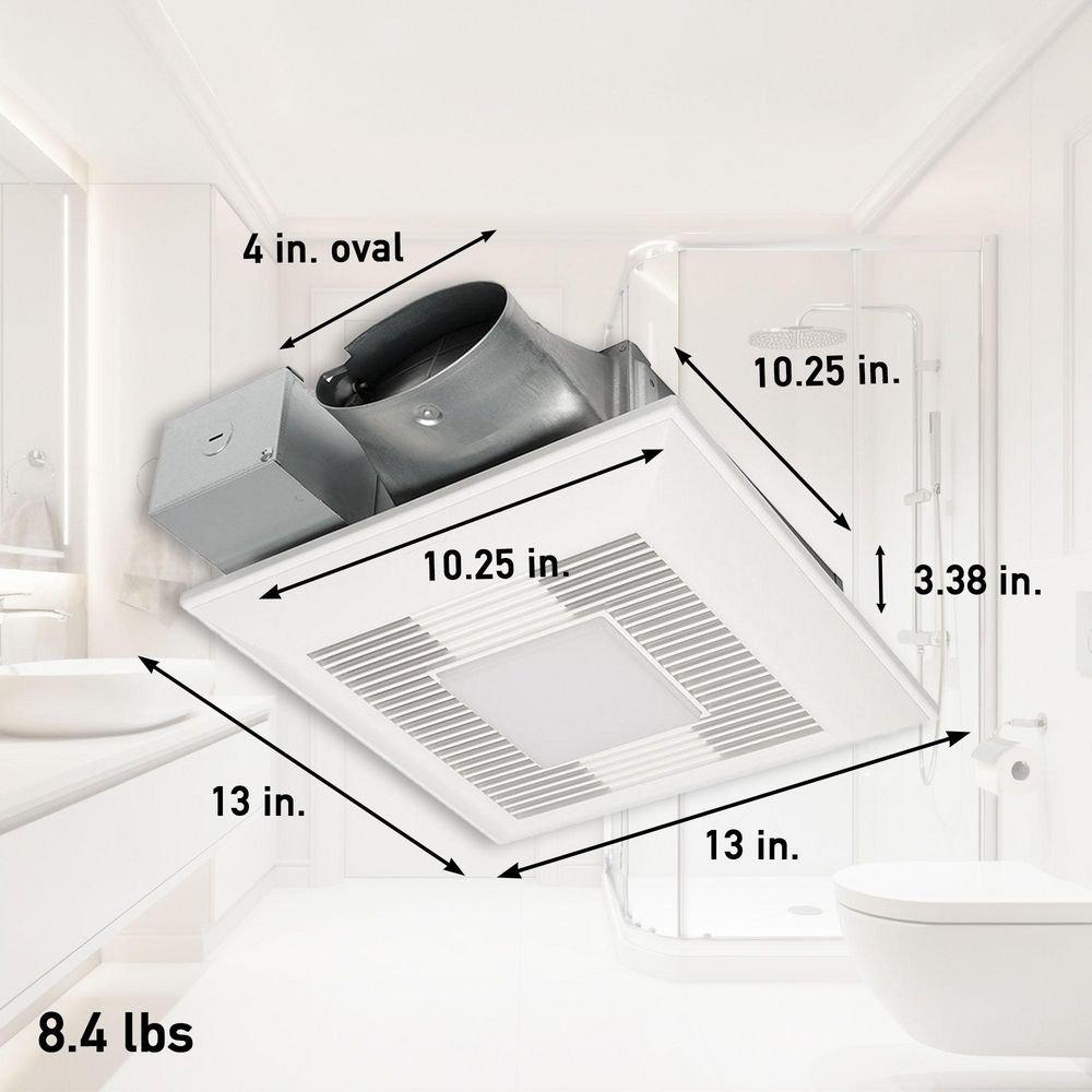 Panasonic White 80-100 CFM Ceiling/Wall Mount Ventilation Fan with Multi-Speed Smartflow&trade; Motor in White - 0.3-1.3 Sones - Energy Star Rated 