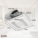 Panasonic White 80-100 CFM Ceiling/Wall Mount Ventilation Fan with Multi-Speed Smartflow&trade; Motor in White - 0.3-1.3 Sones - Energy Star Rated 