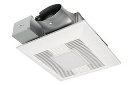 80-100 CFM Ceiling/Wall Mount Ventilation Fan with Multi-Speed Smartflow™ Motor & LED Light in White - 0.3-1.3 Sones - Energy Star Rated