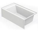 Aquatic White 60 x 37-1/4 in. Soaker Alcove Bathtub with Drain in White 
