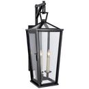 Visual Comfort & Co. Signature Bronze 7-1/2 x 21-1/4 in. 120W 2-Light Wall Mount Candelabra E-12 Outdoor Wall Lantern 