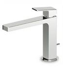 Deck Mount Bathroom Sink Faucet Mixer with Single Lever Handle in Polished Chrome