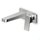 Wall Mount Bathroom Sink Faucet Mixer with Single Lever Handle in Polished Chrome