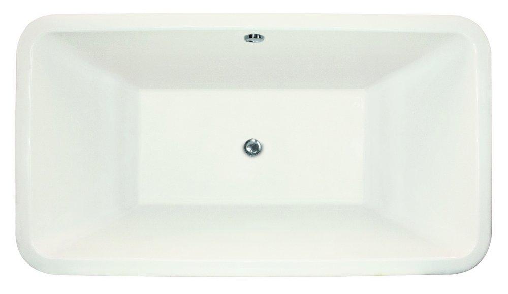 Hydro Systems White 66 x 36 in. Combo Drop-In Bathtub with Center Drain 