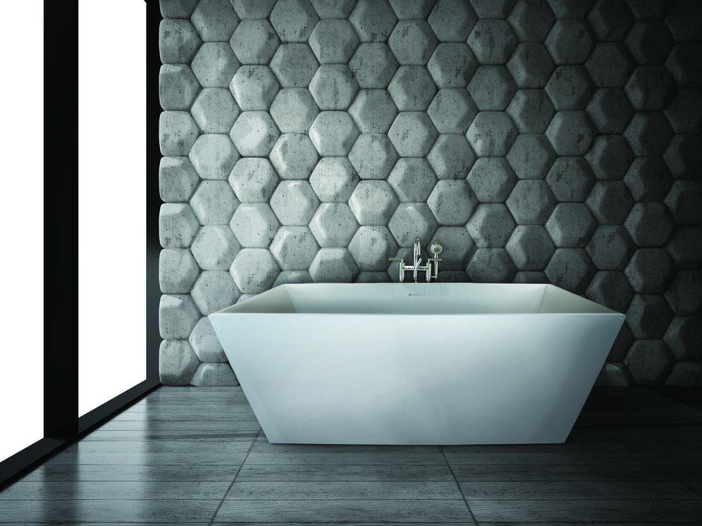 Hydro Systems White 66 x 36 in. Combo Drop-In Bathtub with Center Drain 