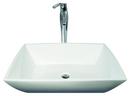 Hydro Systems White 24 x 16 in. 1-Bowl Acrylic Vessel Mount Rectangular Lavatory Sink 