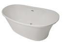 Hydro Systems White 66 x 36 in. Acrylic and Reinforced Fiberglass Oval Bathtub 