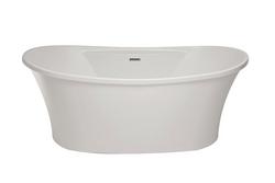 66 x 36 in. Acrylic and Reinforced Fiberglass Oval Bathtub in White
