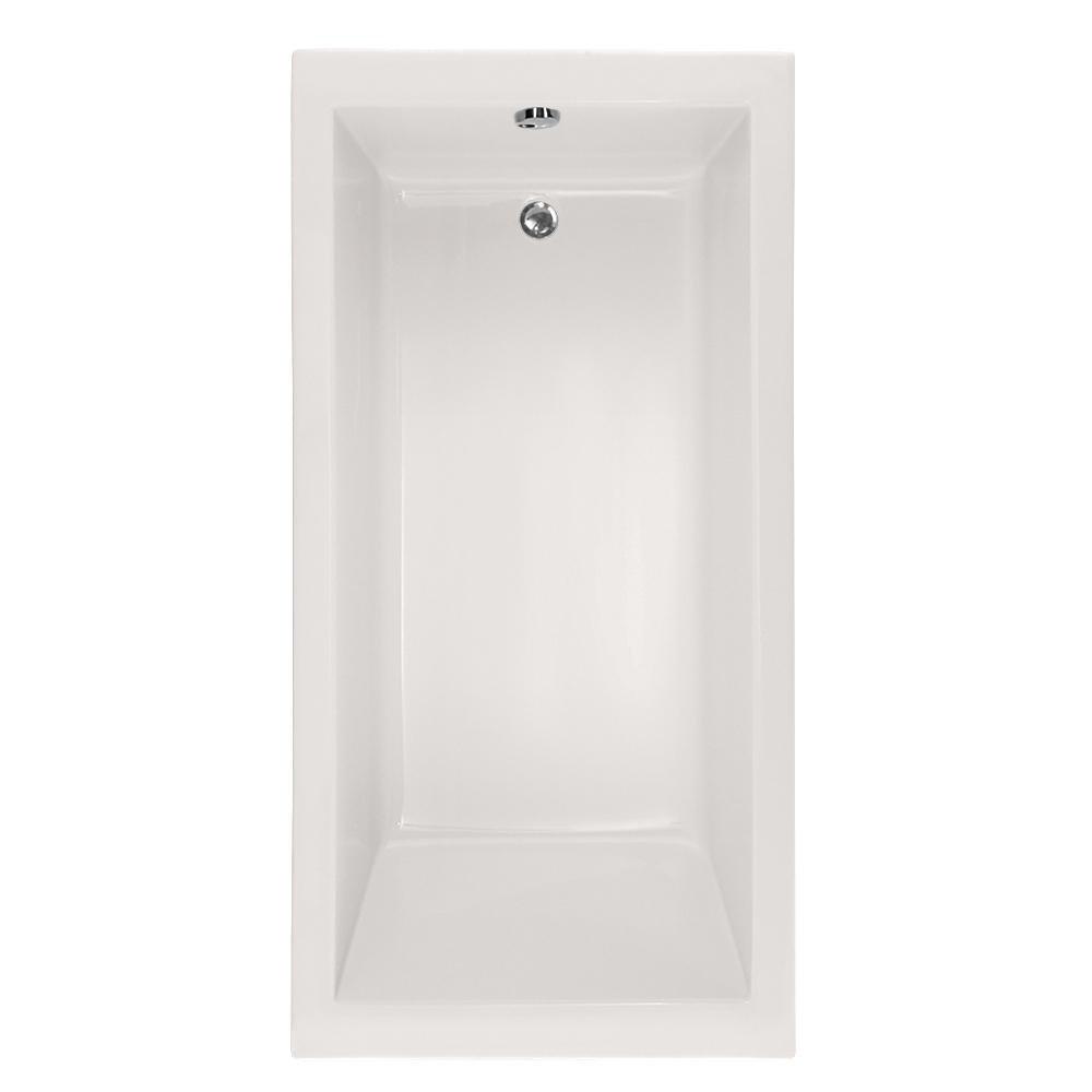 Hydro Systems White 60 x 32 in. Soaker Drop-In Bathtub with Left Drain 