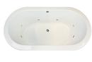 Hydro Systems White 70 x 36 in. Combo Drop-In Bathtub with Center Drain 