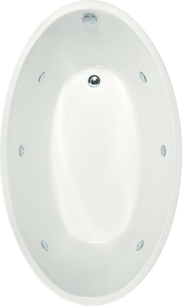 Hydro Systems White 66 x 36 in. Combo Drop-In Bathtub with Center Drain 