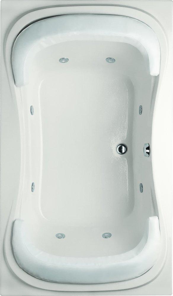 Hydro Systems White 70 x 36 in. Soaker Drop-In Bathtub with Side Drain 