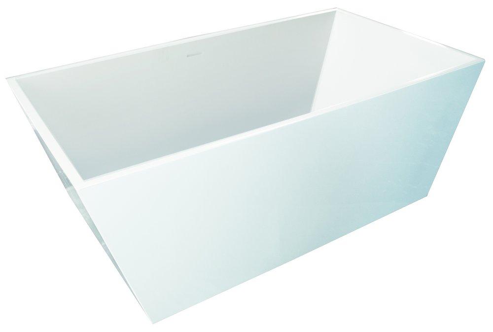 Hydro Systems White 66 x 36 in. Soaker Drop-In Bathtub with Center Drain 