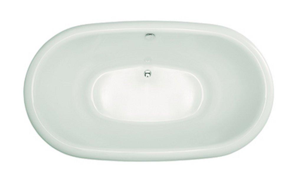 Hydro Systems White 70 x 36 in. Thermal Air Drop-In Bathtub with Center Drain 