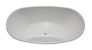 Hydro Systems White 66 x 36 in. Freestanding Bathtub with Center Rear Drain 