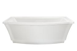 67-15/16 x 36 in. Freestanding Bathtub with Center Drain in White