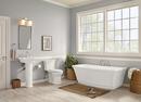 American Standard White 67-15/16 x 36 in. Freestanding Bathtub with Center Drain 