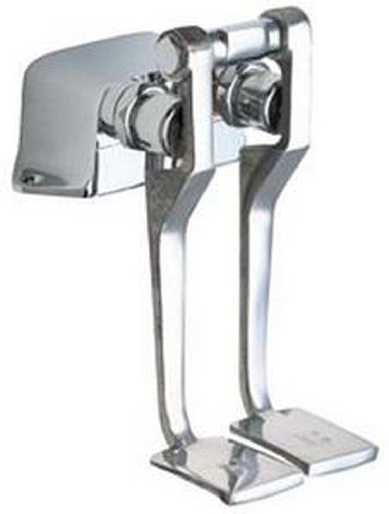 Chicago Faucets Rough Chrome Plated Foot Operated Remote Valve 
