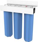 Three 20 in. Big Blue Housings on Unit Mounting Bracket - Assembled 