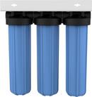 Three 20 in. Big Blue Housings on Unit Mounting Bracket - Assembled 