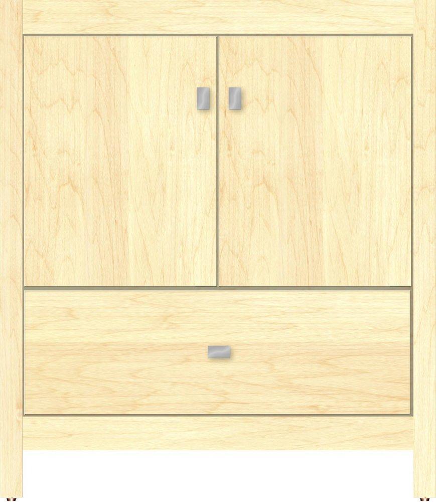 Natural Maple 30X21X34.5 SLAB DR VAN ND NAMA 