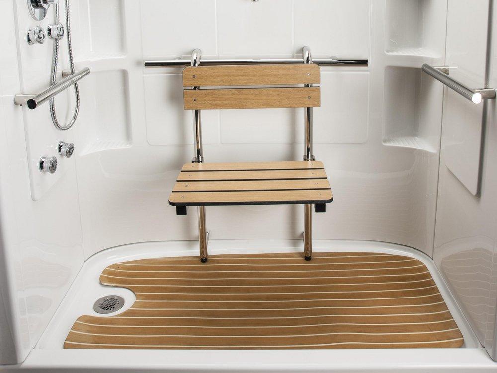 JACUZZI&reg; Teak TEAK FLOOR MAT LH 6030 SHOWER 