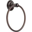 Round Closed Towel Ring in Dark Bronze