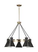 Visual Comfort & Co. Generation Lighting Satin Bronze 29 in. 60W 5-Light Medium E-26 Compact Fluorescent Chandelier 