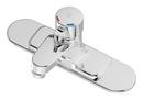 Symmons Industries Polished Chrome Single Handle Widespread Bathroom Sink Faucet