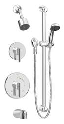 Two Handle Single Function Shower System in Polished Chrome (Trim Only)