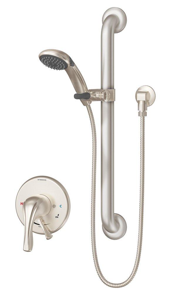 Symmons Industries Satin Nickel Two Handle Single Function Shower Faucet (Trim Only) 