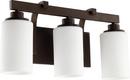 Quorum International Oiled Bronze 100W 3-Light Vanity Fixture 
