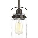 4-3/4 in. 100W 1-Light Medium E-26 Incandescent Mini Pendant in Antique Bronze