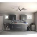 Progress Lighting Brushed Nickel 16-3/4 in. 18W 8-Blade Ceiling Fan with 72 in. Blade Span and LED Light 