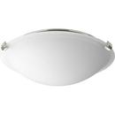 Progress Lighting Brushed Nickel 12 in. 20W 1-Light LED Flush Mount Ceiling Fixture 