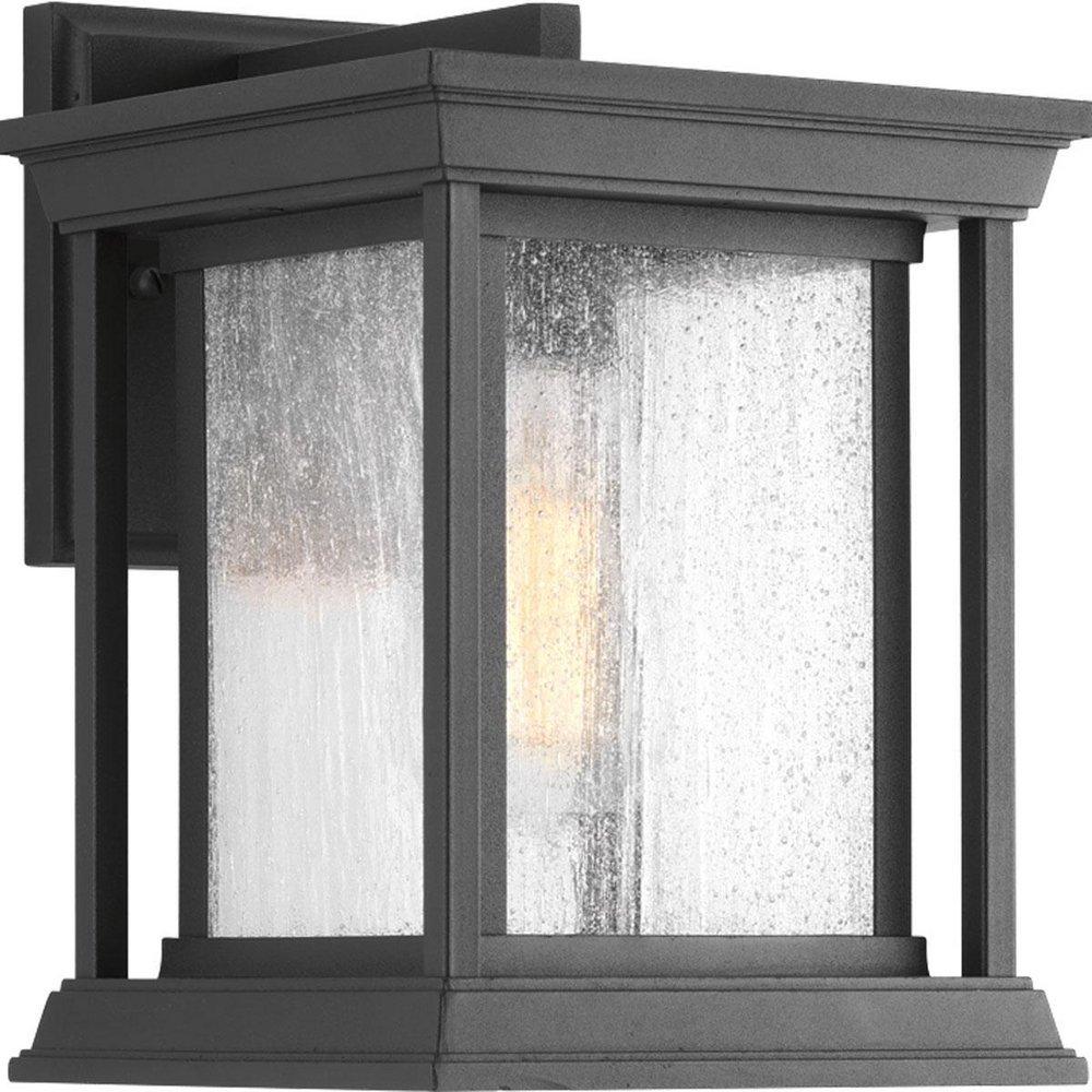 Progress Lighting Black 100W 1-Light Small Outdoor Wall Lantern 