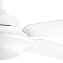 Progress Lighting White 65W 5-Blade Ceiling Fan with 54 in. Blade Span and LED Light 