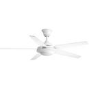 15-1/4 in. 17W 5-Blade Ceiling Fan with 54 in. Blade Span and LED Light in White