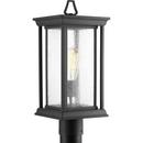 Progress Lighting Black 100W 1-Light Post Mount Lantern 