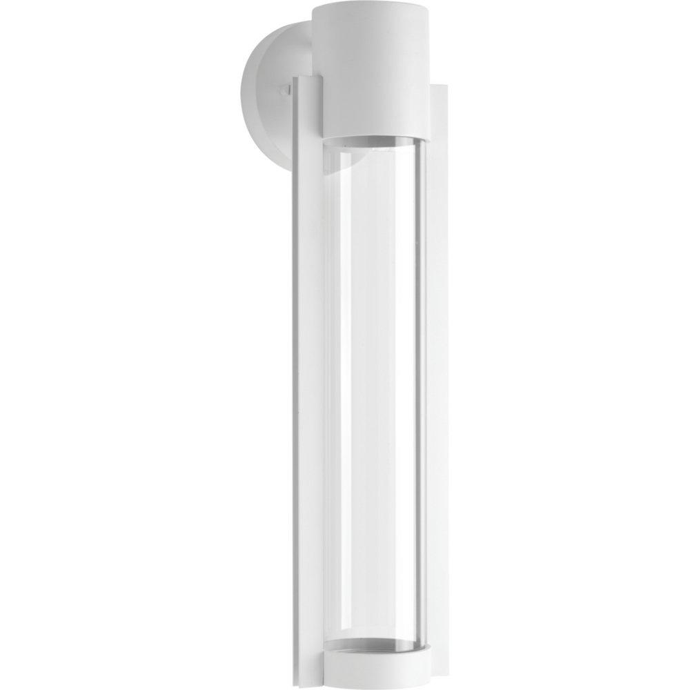 Progress Lighting White 9W 1-Light LED Outdoor Wall Sconce 
