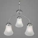 Progress Lighting Brushed Nickel 18 in. 300W 3-Light Medium E-26 Incandescent Chandelier 