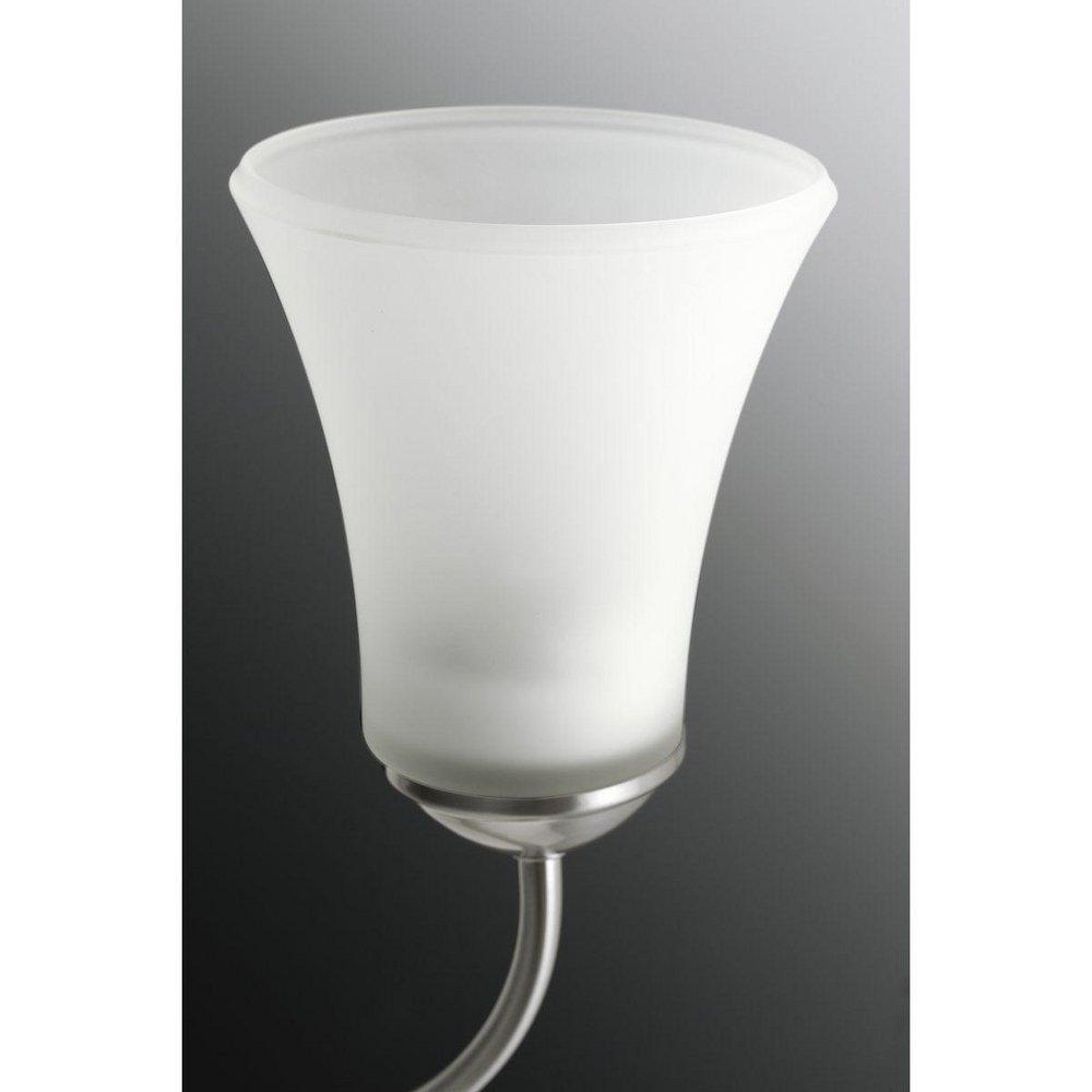 Progress Lighting Brushed Nickel 18 in. 300W 3-Light Medium E-26 Incandescent Chandelier 