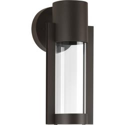 1-Light 9W Integrated LED Outdoor Wall Sconce in Antique Bronze
