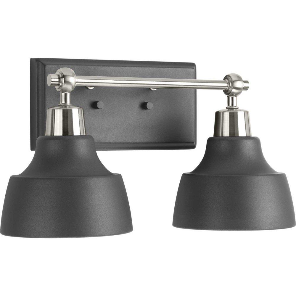 Progress Lighting Brushed Nickel 100W 2-Light Medium E-26 Incandescent Bath Vanity 